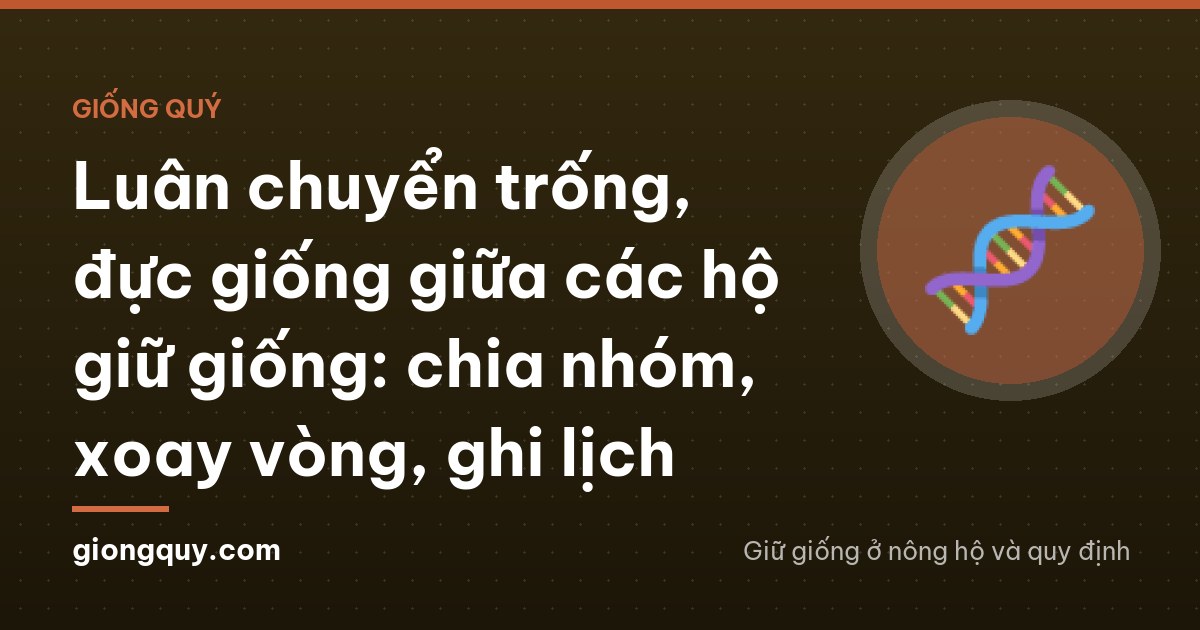 Two villagers seen from behind handing over a rooster in a woven bamboo cage on a dirt path between green rice fields in Thanh Hoa, late afternoon golden light